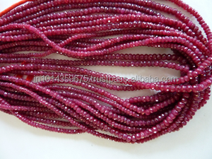 Exclusiva piedra preciosa de rubí corindón facetada buen color rojo teñido cuentas sueltas para la fabricación de joyas - Product Image 5