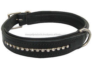 Collar de perro de cuero con tachuelas, collar de perro de cuero personalizado con tachuelas y hebilla para perros de compañía - Product Image 4