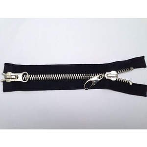 Dientes de maíz Cremallera de bloqueo automático de extremo abierto de metal de alta calidad 100 Longitud para jeans - Product Image 4