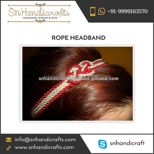 Diadema de Cuerda de Seda con Nudo Náutico Delicado - Diadema de Marinero Hecha a Mano - Product Image 1