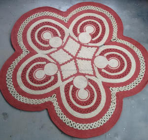 Tapis rond tressé en Jute, très doux, couverture de sol moderne, pour adultes, en treillis, taille personnalisée, offre spéciale - Product Image 5