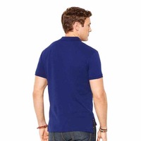 T-shirts pour hommes en coton 100% tricoté à manches courtes, col uni, noir, anti-rides, séchage rapide