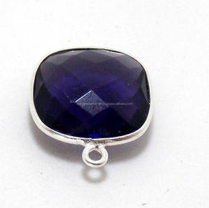 Améthyste 925 Faits à la main En Argent Sterling Lunette Connecteur - Product Image 4