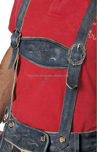 Pantalon en cuir de chèvre de haute qualité, coupe-vent, épaisseur 1,2 mm, pour hommes, costume de carnaval, Oktoberfest, Beerfest, clubs, serveur, cosplay - Product Image 3