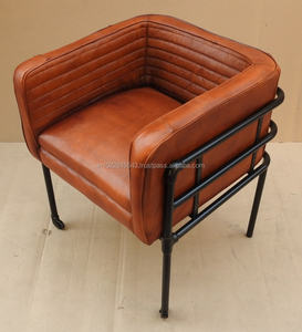 Estructura de tubo de Metal Industrial, sillón de cuero para sofá - Product Image 5