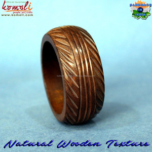 Brazalete de Madera Tallada Ancha, Joyería de Madera Sin Terminar y Terminada - Product Image 3