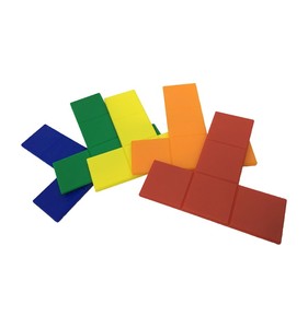 Intelligent Toys 5 Colors Plastic Pentominoes Smart Game Pentomino <b>Puzzle</b> Preschool Toys 5 Color Pentominoes - Product Image 5