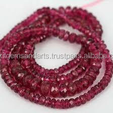 Perles de tourmaline rose facettées - Product Image 3