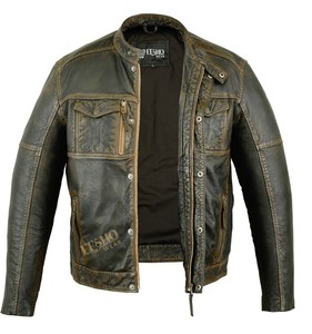 High Demand Fashion <b>Star</b> Sheep Skin Genuine <b>Jacket</b> Premium Slim Fit Outerwear Stand Front Men Women Stylish Casual Biker - Product Image 1