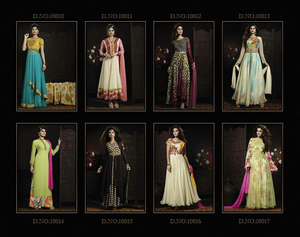 Vêtements ethniques brodés du pakistan, Bollywood indien lourd, robe de soirée de mariage Anarkali, costume Salwar Kameez pour vêtements de fête - Product Image 5
