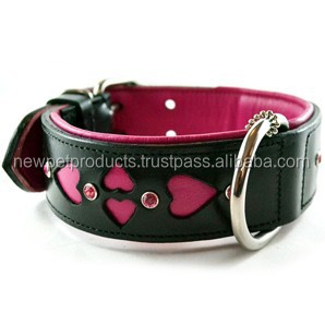 Nuevo <span class=keywords><strong>collar</strong></span> de perro de lujo al por mayor personalizado fuerte nuevo diseño elegante ajustable collares de cuero para mascotas con hebilla de Metal para perros - Product Image 6