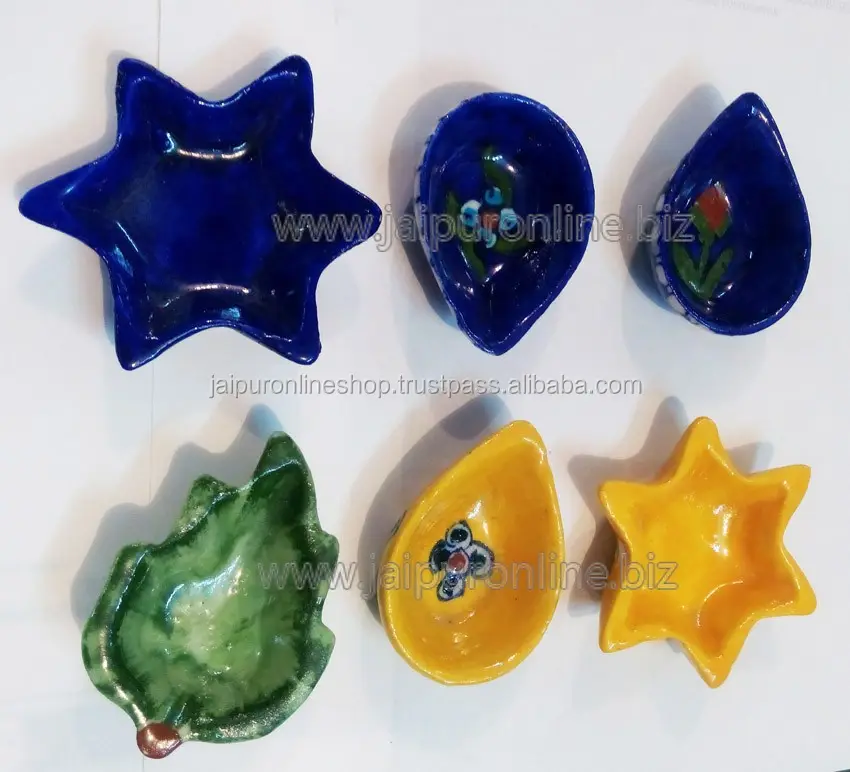 Divelas de cerámica azul, Diwali Diyas de la India