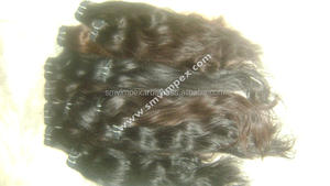 Tejido de cabello humano crudo sin procesar de un solo estiramiento. Extensión de un donante de cabello humano. Buen cabello crudo de extremo grueso - Product Image 6