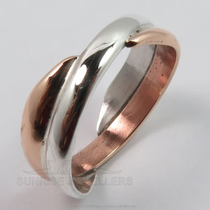 แหวนมีสไตล์ไม่ซ้ำใครทันสมัยทุกขนาด925สายทองแดงเงินสเตอร์ลิงและสายรัดเงินผู้ผลิตและผู้ส่งออกพร้อมกล่องของแท้ - Product Image 1