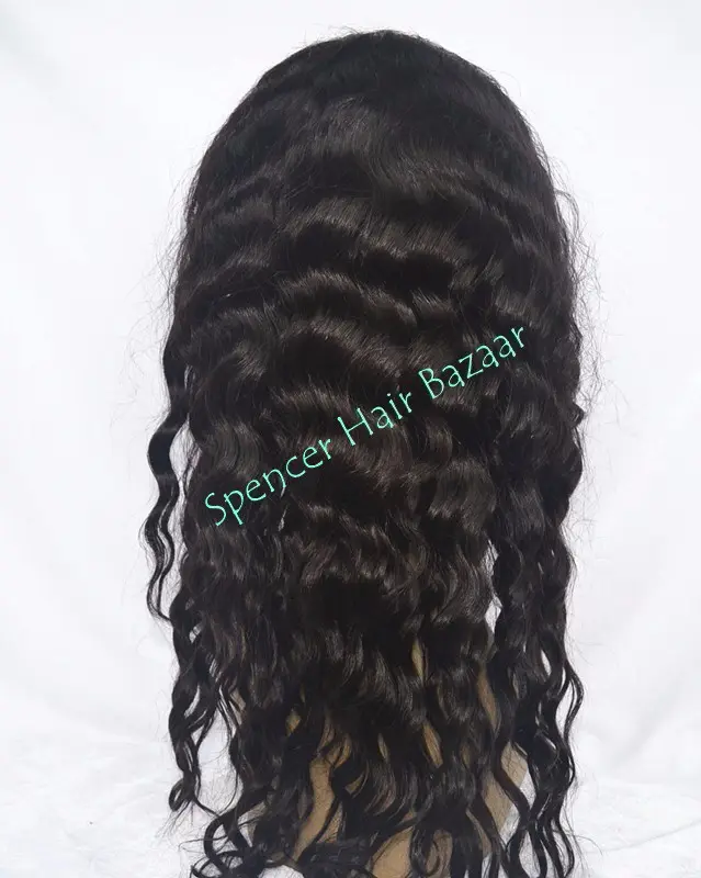 Wig rambut manusia penawaran khusus untuk wig renda penuh dengan rambut manusia REMY alami