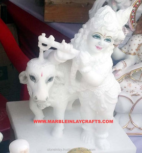 Shree Bal Krishna Ji idole magnifique Statue culte religieux Hindu artisanat poli debout avec Sculpture de Position de Culf mignon - Product Image 1