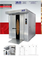 Four à grille rotative électrique en acier inoxydable SLN-150 boulangerie Restaurant usine de fabrication nouvel état PLC noyau cuisson gâteau pain