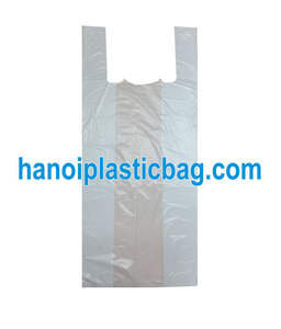 Bolsa de Plástico Biodegradable Hanoiplasticbag de LDPE con Fuelle Lateral y Asa, Personalizable con Logotipo, para Alimentos, Embalaje de Camisetas y Supermercados - Product Image 2