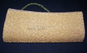 กระเป๋าคลัตช์งานกลางคืนสำหรับผู้หญิง,กระเป๋าคลัทช์เจ้าสาวลายดอกไม้กระเป๋าคลัทช์ลูกปัดสีทองสำหรับงานดอกไม้งานแต่งงาน - Product Image 4