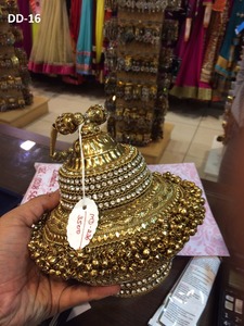 DD15 vif fait à la main dames pochette sac à main de haute qualité or argent métal élégant perlé pierre travail mariée soirée utilisation - Product Image 2