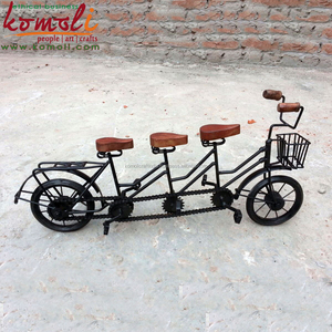 Modelo de Bicicleta en Miniatura de Metal Color Cobre, Bicicleta de Hierro Hecha a Mano, Decoración para el Hogar - Product Image 6