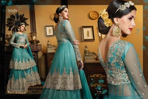 ชุดคุรตะชาราร่าผ้าลินินปักลายคุณภาพสูงสำหรับผู้หญิงจาก Kanya Fancy Garments ดีไซน์สวยที่สุด - Product Image 3