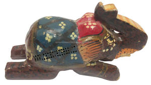 Hand Painted Wooden <b>Elephant</b> Figurine High Quality Wooden <b>Elephant</b> Sculpture for Hotel Office Restaurant Table Top <b>Decoration</b> - Product Image 5