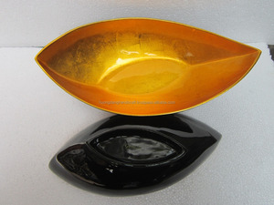 Competitive price shiny gold inside lacquer salad bowl from Vietnam - Product Image 4