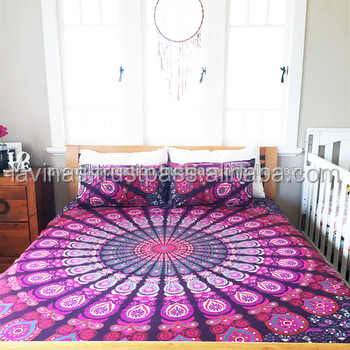 Indian Mandala Quilt Cover Cotton Doona Cover Converter Queen Quilt Cover
