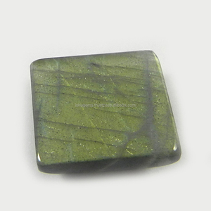 Labradorita natural de 17 mm, cabujón cuadrado, piedra preciosa para la fabricación de joyas - Product Image 2