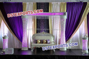 Paneles de fondo para escenario de boda, decoración de escenario de cristal, estilo Imperial, de último diseño - Product Image 3