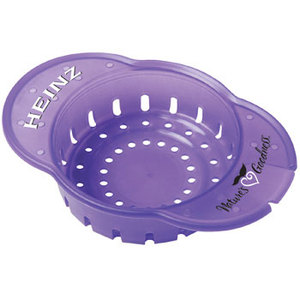 USA Made Can Strainer - Fits Over Most Vegetable, Fruit, Tuna Cans, Has a Notch to Lift <b>Tabs</b> and Comes with Your logo - Product Image 1