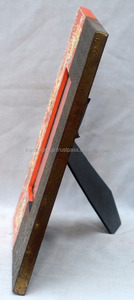 Venta al por mayor de artesanía india de metal pintado a mano marco de fotos de madera - Product Image 3