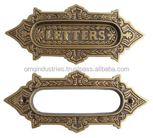 OMG Industries Antique Letter Number Plate Door Plate House Number Plaque Wooden Board Name Address Sign for House Numbers