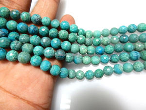 คริสโคลาธรรมชาติเกรด AAA ทรงกลมเจียระไน หินสีเขียว ขนาด 4 มม. 8 มม. ลูกปัดหินหลวม ผู้ค้าส่งอัญมณีจากอินเดีย Alifinternational - Product Image 3