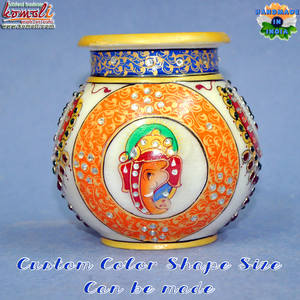 Kalash décoratif de 5 pouces pour la Pooja, idées de cadeaux de mariage indiens - Product Image 3