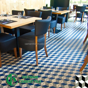 Carrelage en ciment moderne Vietnam-Vietnam Encaustic Tile Corp 150x150mm Carrelage d'intérieur pour accents et bordures de villa - Product Image 1