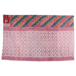 Kantha ผ้านวม gudari GD018 Kantha ผ้าห่ม gudari อินเดียกลับด้านได้เย็บผ้าห่มส่าหรีแบบเก่าทำงานหนัก - Product Image 2