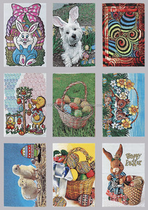 Petit bloc-notes Aras Etiket avec couverture en tissu tissé jacquard, motif miniature de tapis oriental (couverture rigide tissée, 100 pages) - Product Image 3