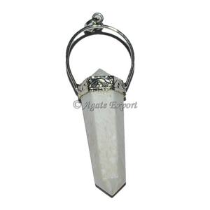 จี้ห้อยคอทรงดินสอ scolosite ปลายสองชั้นอาเกตเคลือบทองคลาสสิก - Product Image 1