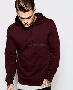 Vente en gros de sweats à capuche pour hommes en coton 100% bordeaux, logo personnalisé, OEM, streetwear, hiver, surdimensionné - Product Image 1