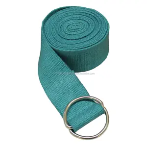 2021 New Hot Sale of Cotton Yoga Strap with metallic adjuster buckles Indian supplier