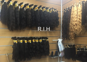 Pelo de color rosa de buena calidad, cabello humano virgen brasileño - Product Image 2