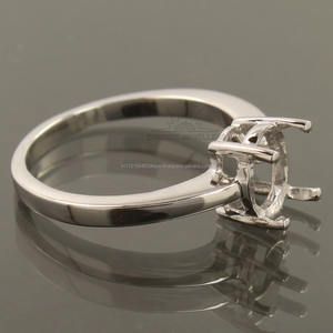 Ovale 925 EN ARGENT STERLING SEMI-MOUNT MARIAGE BAGUE de FIANÇAILLES 7X9 FORME OVALE CADRE TAILLES - Product Image 3