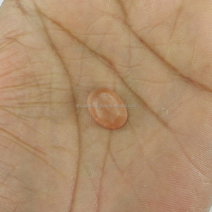 ธรรมชาติพีชมูนสโตน10X14มม. รูปไข่ตรวจสอบตัด Cabochon 5.4 Cts พลอยใช้สำหรับเครื่องประดับ IG4376 - Product Image 1