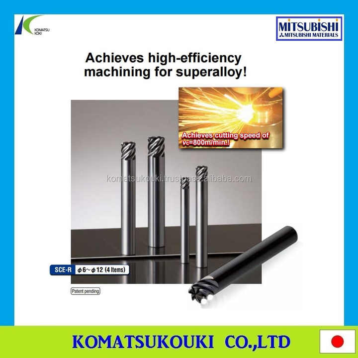 Reliable Mitsubishi Hitachi Cutting Tools Carbide Insert Chipbreaker Endmill Drill Bit Made in Japan