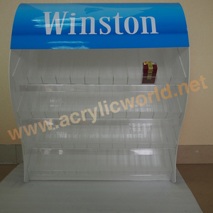 Présentoir à cigarettes vente en gros, présentoir de compteur de cigarettes en acrylique noir personnalisé - Product Image 2