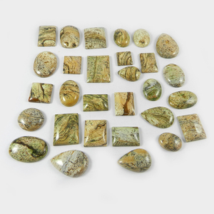 29 pièces Photo jaspe 100 gms forme Libre cabochon Gemmes pour Bijoux IG0728 - Product Image 2