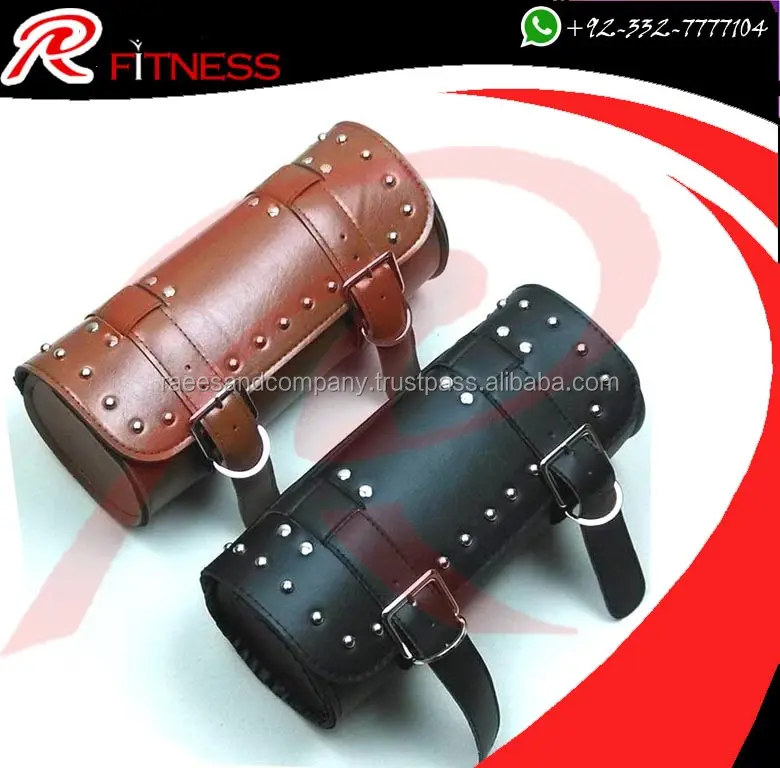 RC MOTORCYCLE MOTORBIKE GENUINE LEATHER TOOL ROLL SADDLE BAG