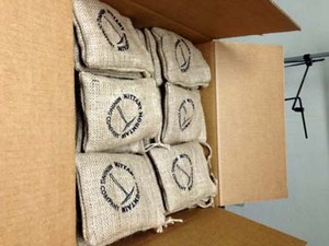 กระเป๋าของขวัญปอกระเจาสำหรับเทศกาลคริสต์มาส,กระเป๋าปอกระเจาพร้อมช่อง PVC ใส - Product Image 3